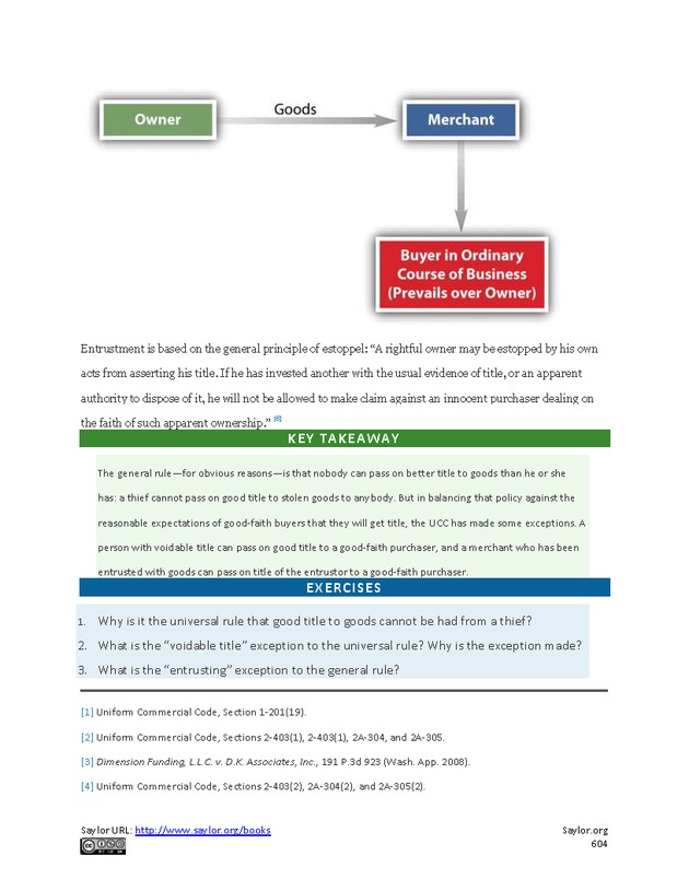 Business Law and the Legal Environment - Page 604